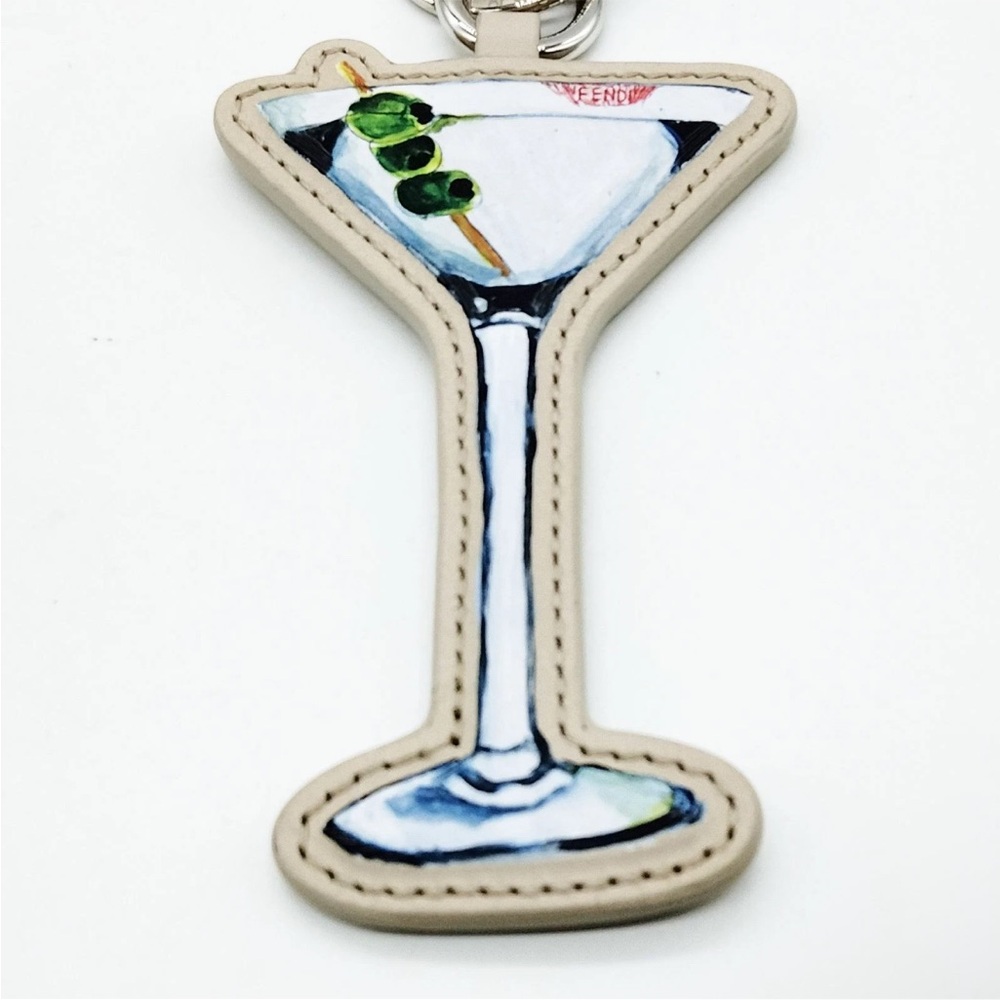 Fendi Martini Glass Bag Charm / Keychain EUC - Picture 2 of 9